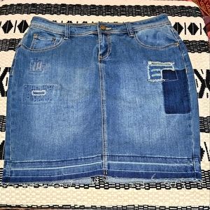Lane Bryant Denim Skirt Size 16W